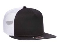 Image Otto Cotton Twill Flat Gray Under Visor Pro Style Mesh Back Snapback