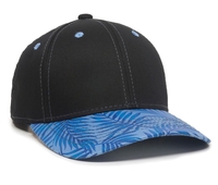 Image Outdoor 6 Panel Tropical Leaf Cotton Twill Cap