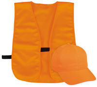 Image Outdoor Safety Blaze Cap and Polyester Vest Set