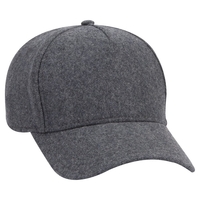 Image Otto Five Panel Low Profile Melton Wool Blend Cap