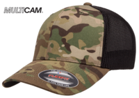 Image Yupoong Flexfit MultiCam Cotton Camo Trucker Mesh