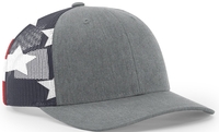 Image Richardson 6 Panel Trucker Printed Stars & Stripes Mesh Back