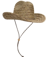 Image Otto Straw Cowboy Hat with Adjustable Cord