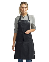 Image AlphaBroder Reprime Artisan Collection Espresso Bib Apron