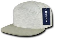 Image Decky Brand 7 Panel Heather Jersey Cap