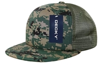 Image Decky Brand 5 Panel High Profile Structured Camo Foam Trucker