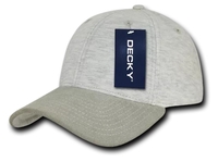 Image Decky Brand 6 Panel Low Profile Structured Jersey Knit Cap FINAL SALE