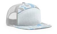 Image Richardson Printed 7 Panel Trucker Mesh Back Hat